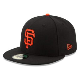 New Era San Francisco Giants Game Black 59FIFTY Fitted Hat Left Front