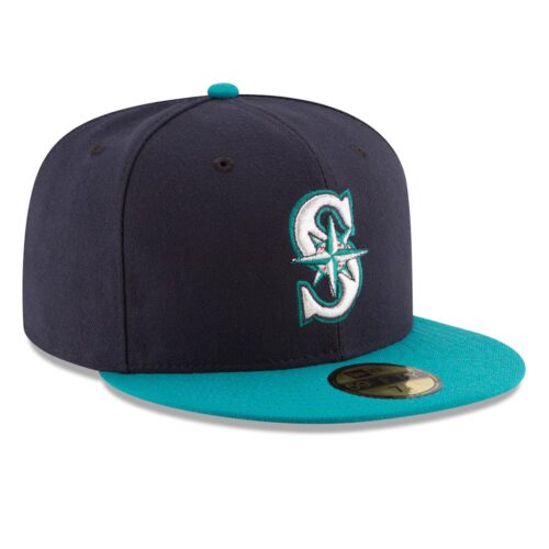 New Era Seattle Mariners Alternate 1 Dark Navy Tale 59FIFTY Fitted Hat Right Front