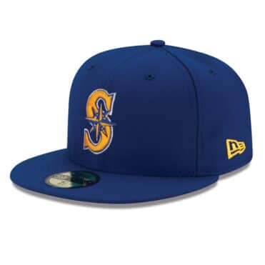 New Era Seattle Mariners Alternate 2 Royal Blue 59FIFTY Fitted Hat Left Front