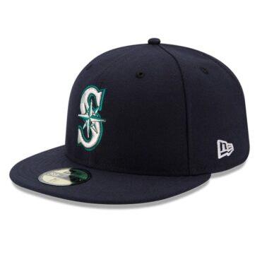 New Era Seattle Mariners Game Navy Blue 59FIFTY Fitted Hat Left Front