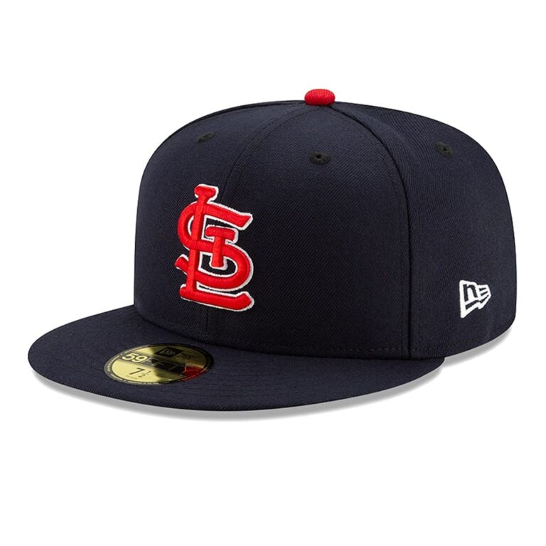 New Era St. Louis Cardinals Alternate 1 Dark Navy 59FIFTY Fitted Hat Left Front New Era St. Louis Cardinals Alternate 1 Dark Navy 59FIFTY Fitted Hat Left Front