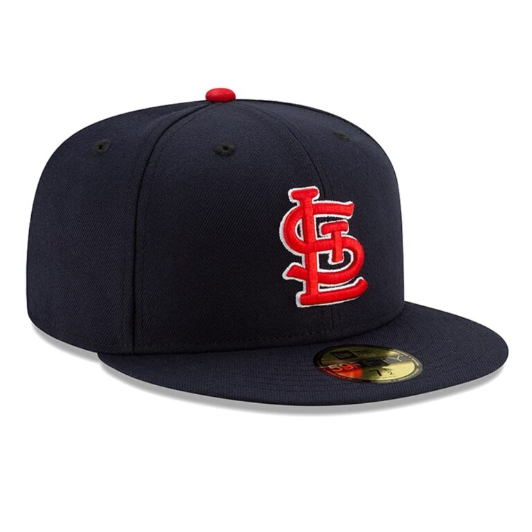New Era St. Louis Cardinals Alternate 1 Dark Navy 59FIFTY Fitted Hat Right Front New Era St. Louis Cardinals Alternate 1 Dark Navy 59FIFTY Fitted Hat Right Front