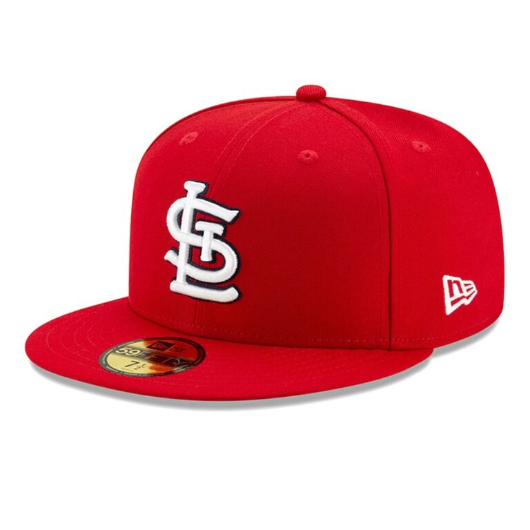 New Era St. Louis Cardinals Game Red 59FIFTY Fitted Hat Left Front New Era St. Louis Cardinals Game Red 59FIFTY Fitted Hat Left Front