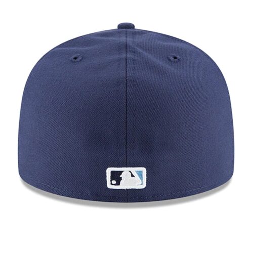 New Era Tampa Bay Rays Alternate 1 Light Navy 59FIFTY Fitted Hat Back