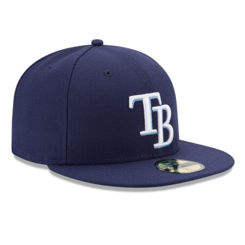 New Era Tampa Bay Rays Game Light Navy 59FIFTY Fitted Hat Right Front