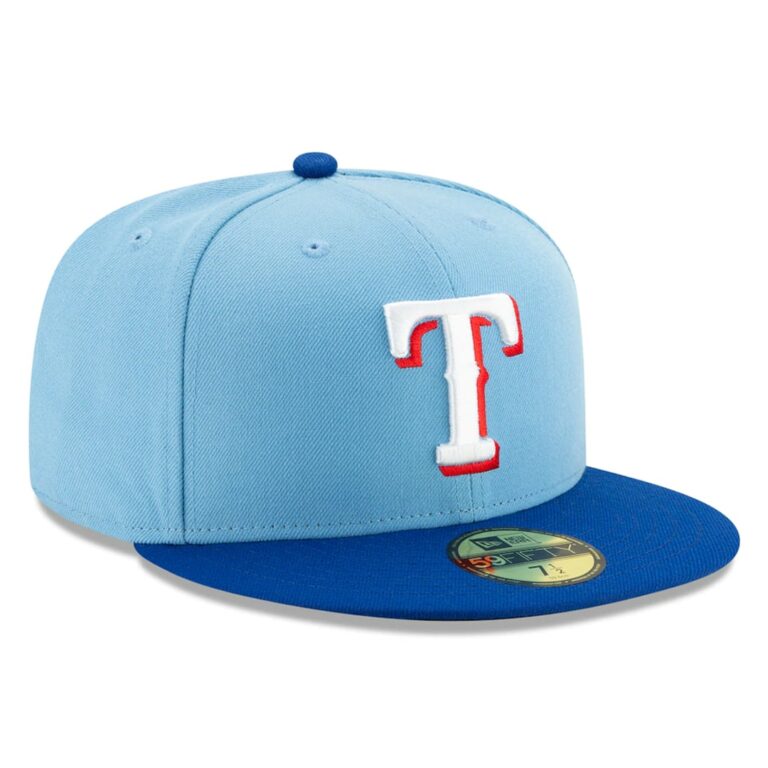 New Era Texas Rangers Alternate 2 Light Blue 59FIFTY Fitted Hat Right Front New Era Texas Rangers Alternate 2 Light Blue 59FIFTY Fitted Hat Right Front