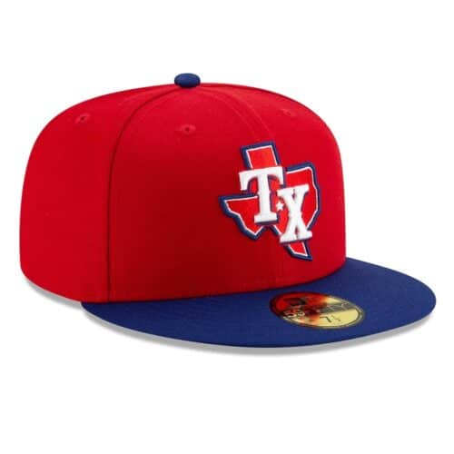 New Era Texas Rangers Alternate 3 Red Royal Blue 59FIFTY Fitted Hat Right Front