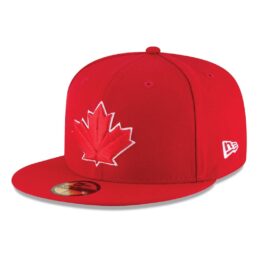 New Era Toronto Blue Jays Alternate 2 Red 59FIFTY Fitted Hat Left Front