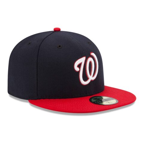 New Era Washington Nationals Alternate 1 Navy Red 59FIFTY Fitted Hat Right Front