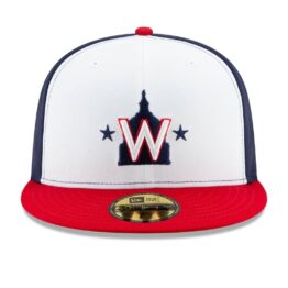 New Era 59Fifty Washington Nationals Alternate 2 Authentic Collection On Field Fitted Hat Navy White Red