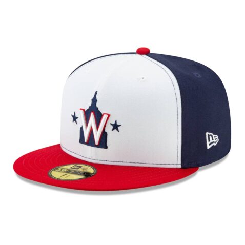 New Era Washington Nationals Alternate 2 Navy White Red 59FIFTY Fitted Hat Left Front