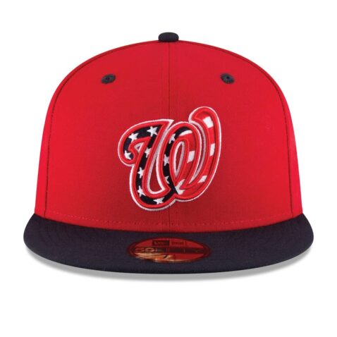 New Era Washington Nationals Alternate 3 Red Navy 59FIFTY Fitted Hat Front