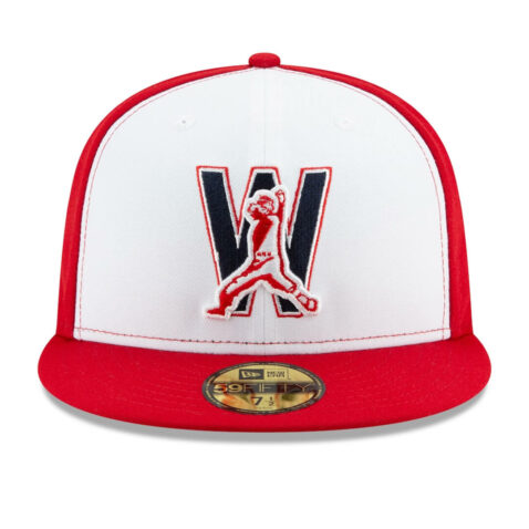 New Era Washington Nationals Alternate 4 Red White 59FIFTY Fitted Hat Front