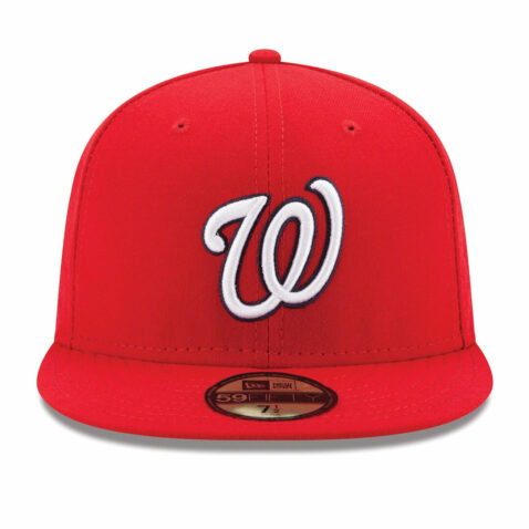 New Era Washington Nationals Game Red 59FIFTY Fitted Hat Front