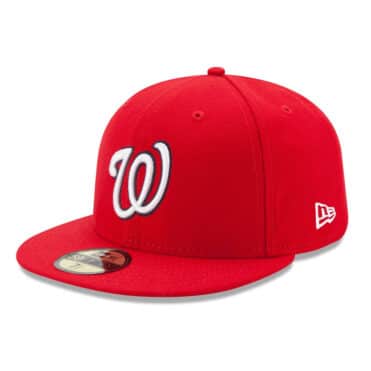 New Era Washington Nationals Game Red 59FIFTY Fitted Hat Left Front