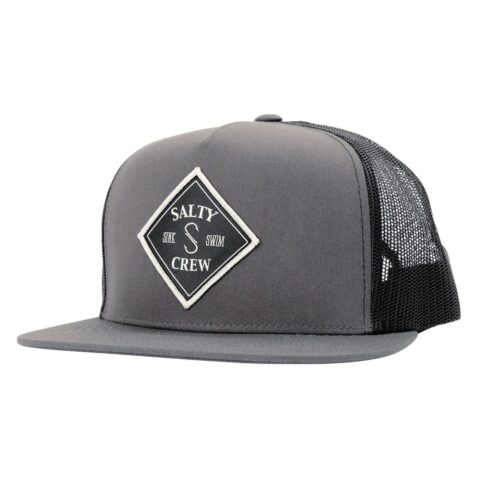 Salty Crew Tippet Trucker Snap Charcoal-Black Front