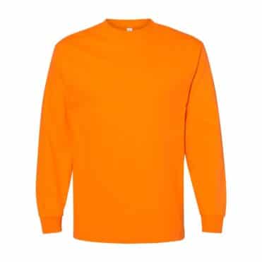 AAA Plain Long Sleeve T-Shirt Orange