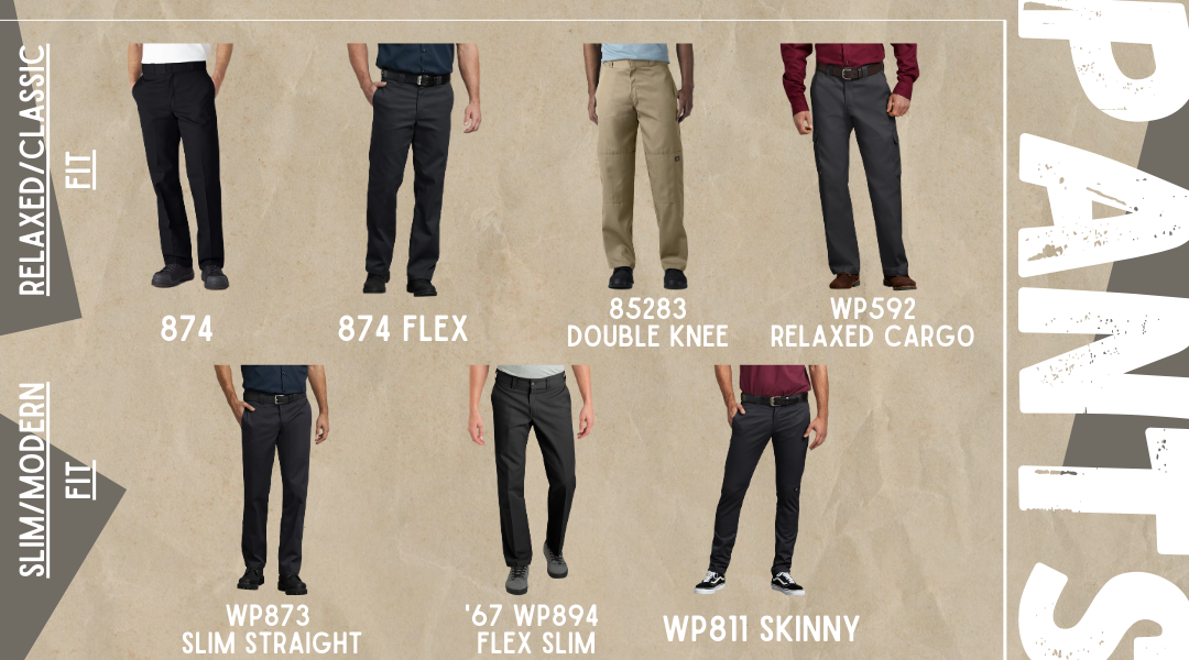 Dickies Size Fit Guide 2