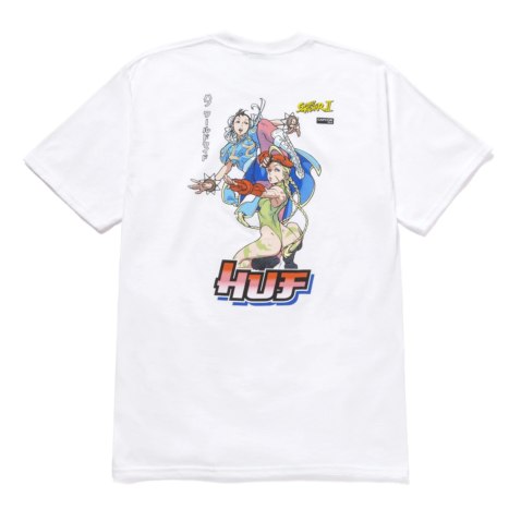 HUF x Street Fighter Chun-Li & Cammy Short Sleeve T-Shirt White Rear