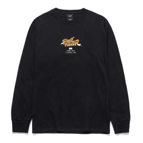 HUF x Street Fighter Ending Long Sleeve T-Shirt Black Front