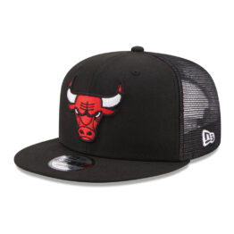 New Era 9Fifty Chicago Bulls Classic Trucker Black Snapback Hat