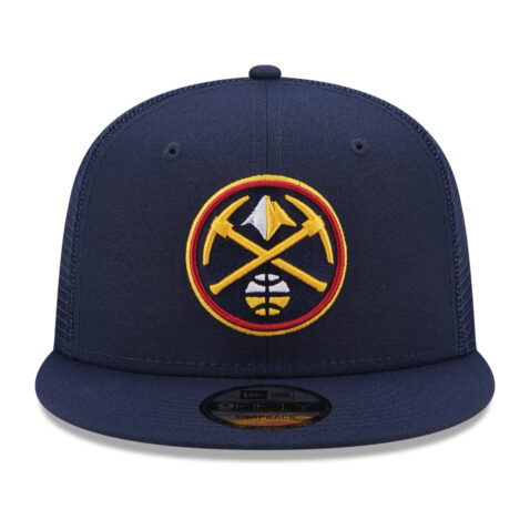 New Era 9Fifty Denver Nuggets Classic Trucker Official Team Colors Snapback Hat Front