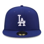 New Era 59Fifty Los Angeles Dodgers Classic Trucker Dark Royal Fitted Hat Front