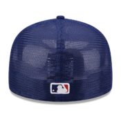 New Era 59Fifty Los Angeles Dodgers Classic Trucker Dark Royal Fitted Hat Rear