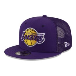 New Era 9Fifty Los Angeles Lakers Classic Trucker Official Team Colors Snapback Hat
