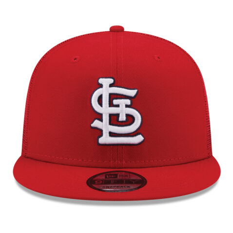 New Era 9Fifty Saint Louis Cardinals Classic Trucker Official Team Colors Snapback Hat Front