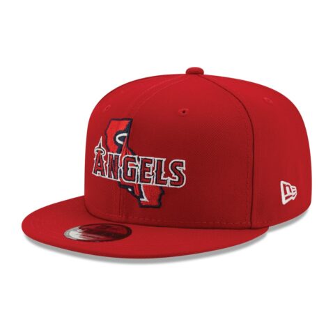New Era 9Fifty Los Angeles Angels Local State Official Team Colors Snapback Hat Limited Edition Front Right
