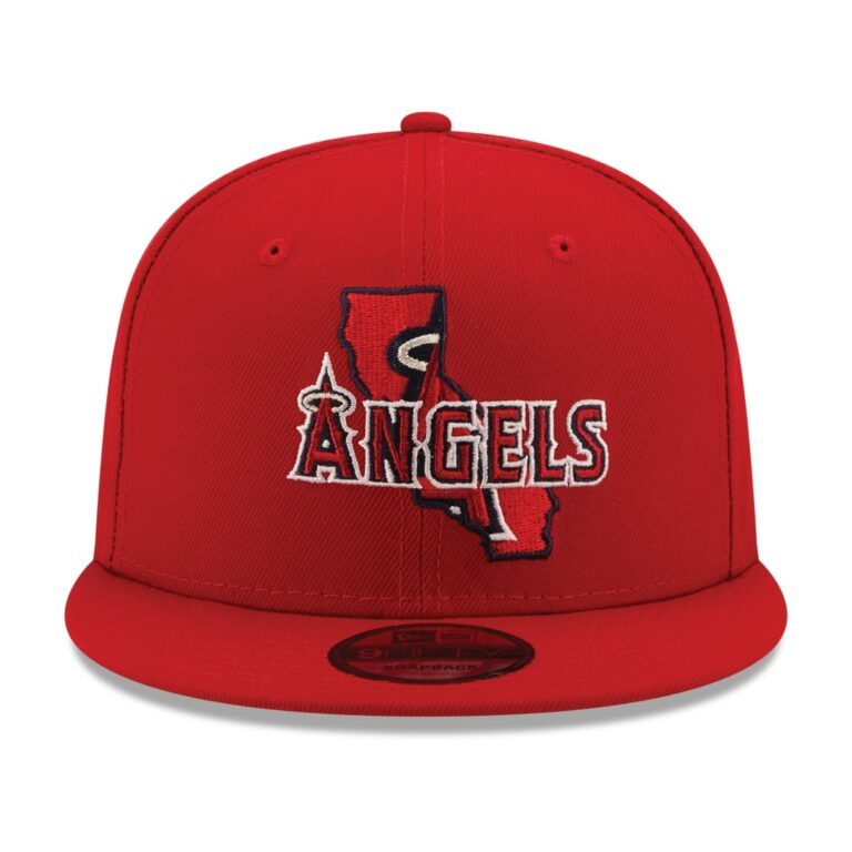 New Era 9Fifty Los Angeles Angels Local State Official Team Colors Snapback Hat Limited Edition Front New Era 9Fifty Los Angeles Angels Local State Official Team Colors Snapback Hat Limited Edition Front
