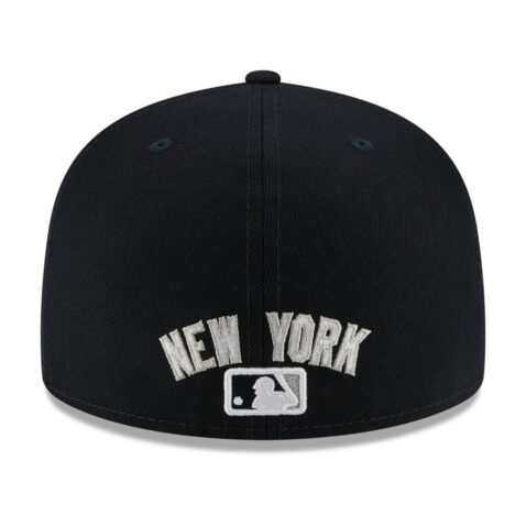 New Era 59Fifty New York Yankees Multi Logo Dark Navy Fitted Hat Limited Edition Rear