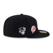 New Era 59Fifty New York Yankees Multi Logo Dark Navy Fitted Hat Limited Edition Right