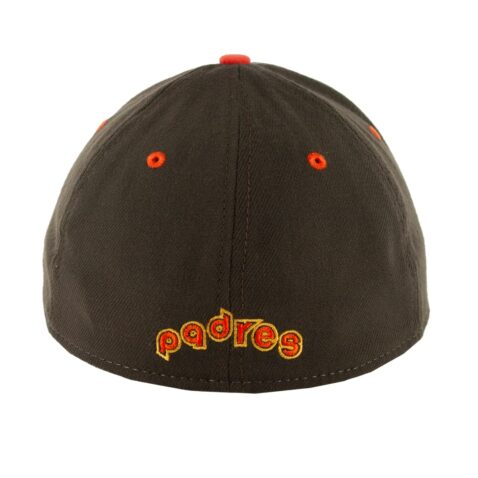 New Era 39Thirty San Diego Padres 1984 Retro Cooperstown Hat Brown Back