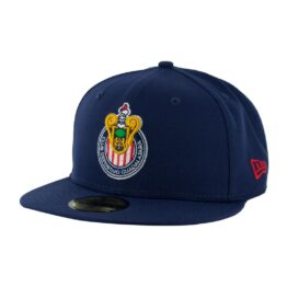 New Era 59Fifty C.D. Guadalajara Chivas Official Navy Blue Fitted Hat Front Right