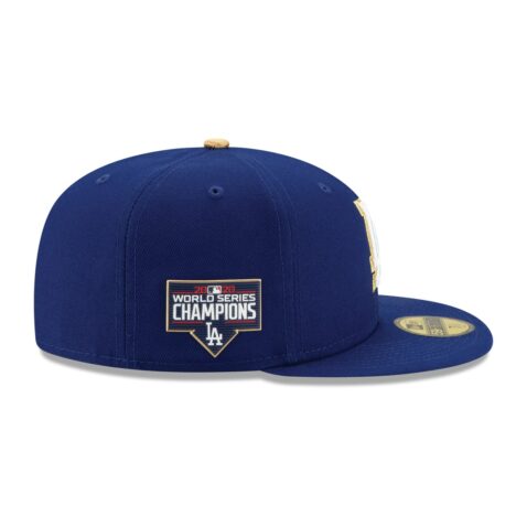 New Era 59Fifty Los Angeles Dodgers Gold Collection Champion Limited Edition Fitted Hat Right