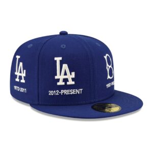 New Era 59Fifty Los Angeles Dodgers Logo Progression Dark Royal Limited Edition Fitted Hat