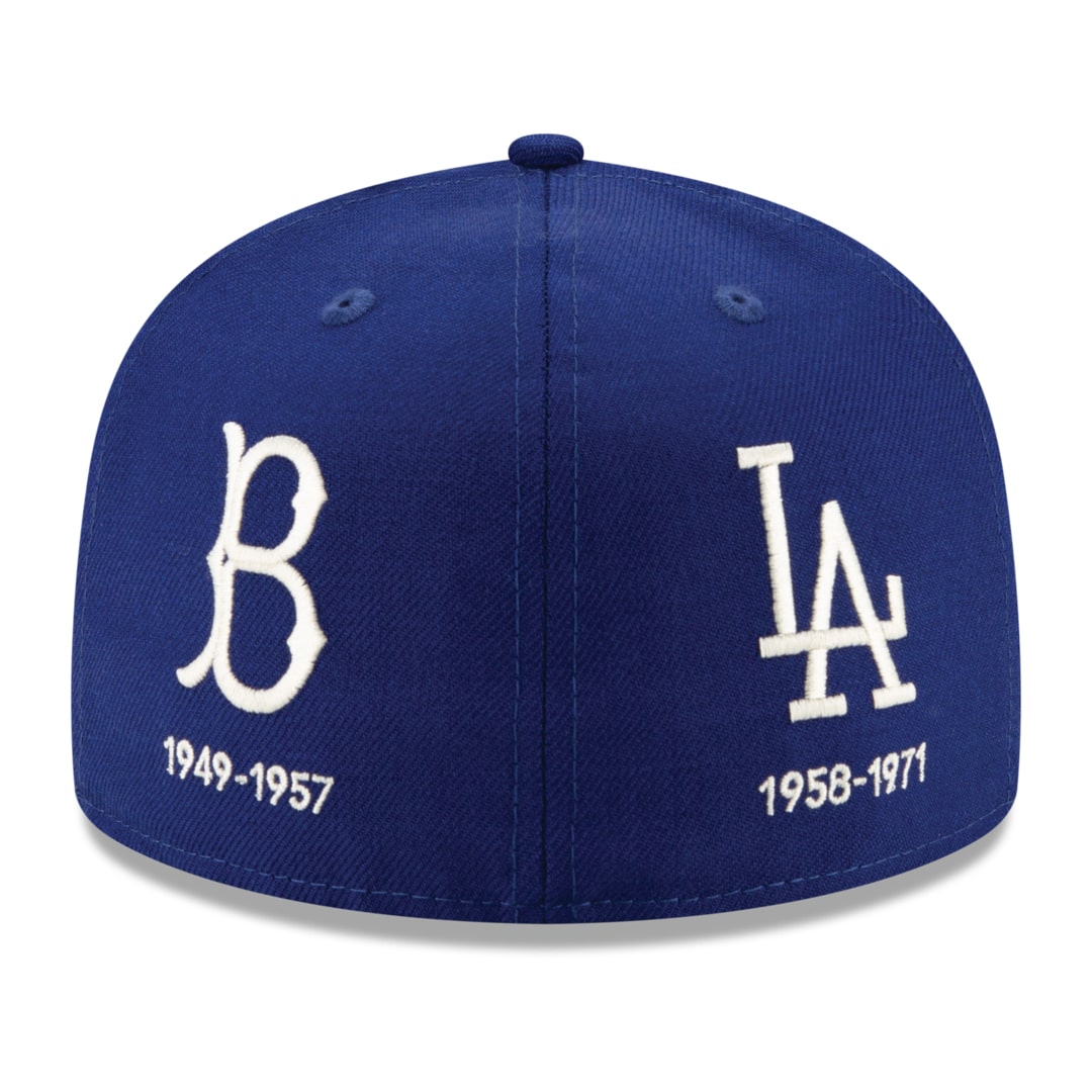 New Era 59Fifty Los Angeles Dodgers Logo Progression Dark Royal