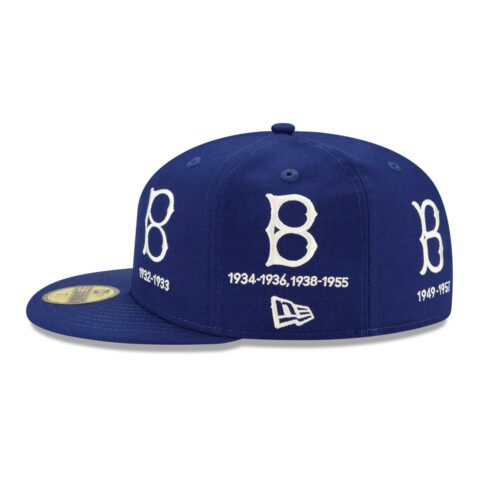 New Era 59Fifty Los Angeles Dodgers Logo Progression Dark Royal Limited Edition Fitted Hat Right