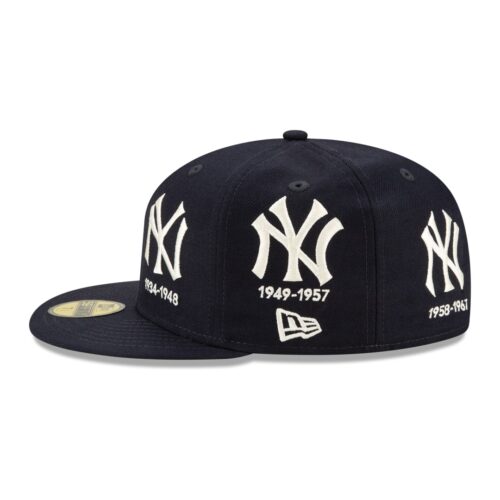 New Era 59Fifty New York Yankees Logo Progression Dark Navy Limited Edition Fitted Hat Left