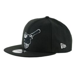 New Era 9Fifty San Diego Padres Cooperstown Friar Snapback Black white Left Front