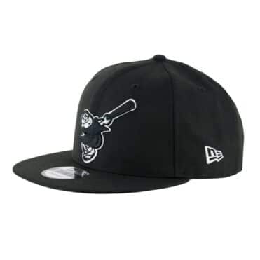 New Era 9Fifty San Diego Padres Cooperstown Friar Snapback Hat Black White