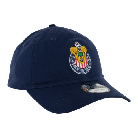 New Era 9Twenty C.D. Guadalajara Chivas Official Navy Blue Adjustable Hat Front Left