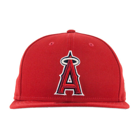 New Era Basic Los Angeles Angels Anaheim Snapback Hat Red Front