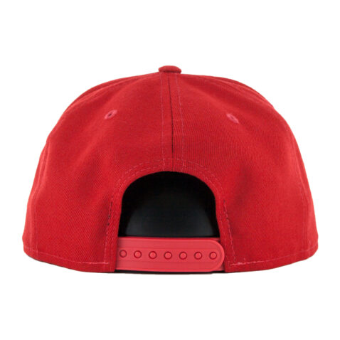 New Era Basic Los Angeles Angels Anaheim Snapback Hat Red Rear