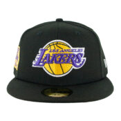 New Era Los Angeles Lakers Champion Banner BK Black Front