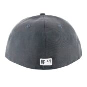 New Era San Diego Padres Graphite Graphite White 59Fifty Fitted Hat Back