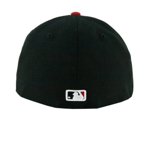 New Era San Diego Padres Two Tone Basic Black Scarlet White 59Fifty Fitted Hat Back