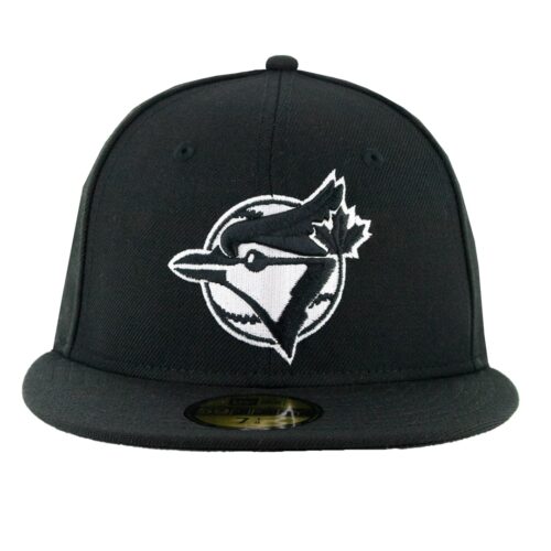 New Era Toronto Blue Jays Cooperstown 1993 Logo Black White 59Fifty Fitted Hat Front